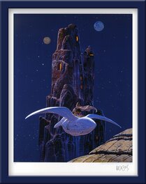 Moebius - Giraud STARWATCHER ARZACH LE ROCHER (USA) - 80 ex. n°/signés - Original art
