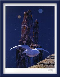 Moebius - Giraud STARWATCHER ARZACH LE ROCHER (USA) - 80 ex. n°/signés - Œuvre originale