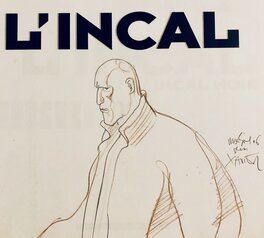 L'incal - L'intégrale - Dédicace originale de Moebius (Jean Giraud) du célèbre MétaBaron Meta Baron