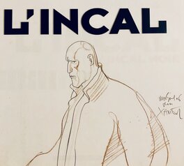 L'incal - L'intégrale - Dédicace originale de Moebius (Jean Giraud) du célèbre MétaBaron