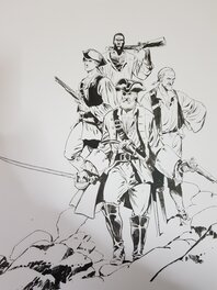 Illustration encrée avant la mise en couleur Illustration encrée avant la mise en couleur