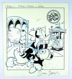Daan Jippes - Donald Duck albumcover - Couverture originale