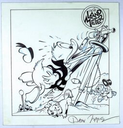 Daan Jippes - Donald Duck Albumcover - Couverture originale