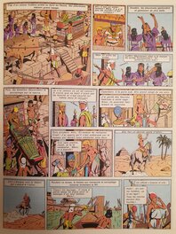 La planche publiée dans le journal Tintin en référence avec la scène de couverture La planche publiée dans le journal Tintin en référence avec la scène de couverture