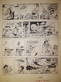 Marc Wasterlain - Le Docteur Poche, « Le Pivert Jaune pâle », planche 10, 1977. - Planche originale