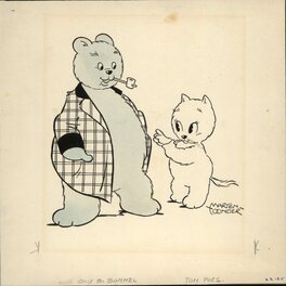 Marten Toonder - Very early drawing - Original Illustration