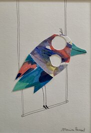 Marion Barraud - Oiseau équilibriste - Original Illustration