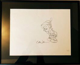 Pinocchio signé par Ollie Johnston Pinocchio signé par Ollie Johnston