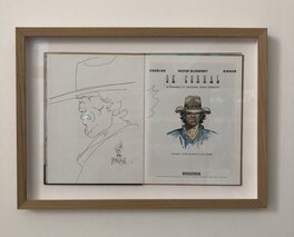 Encadrement d'art de qualité musée conservant l'oeuvre et son album dans un coffret creusé, avec un double vitrage d'on l'un pour mise à plat de l'image et présentation optimale Encadrement d'art de qualité musée conservant l'oeuvre et son album dans un coffret creusé, avec un double vitrage d'on l'un pour mise à plat de l'image et présentation optimale