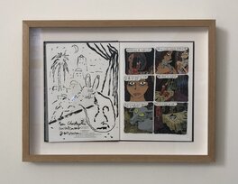 Encadrement de qualité musée conservant l'oeuvre et son album dans un coffret creusé, avec un double vitrage d'on l'un pour mise à plat de l'image et présentation optimale Encadrement de qualité musée conservant l'oeuvre et son album dans un coffret creusé, avec un double vitrage d'on l'un pour mise à plat de l'image et présentation optimale