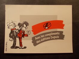 40 a / Année 1987 / Carte manuscrite de Thierry Martens à Marc Wasterlain 1er septembre 1987.