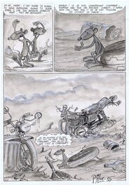 Ptiluc - Pacush Blues - planche 4 de un histoire courte pour Magasin Moto (Pave N32?) - Planche originale