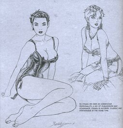 Reprise de l'encré original dans le "Sketch-book" de Baldazzini Reprise de l'encré original dans le "Sketch-book" de Baldazzini