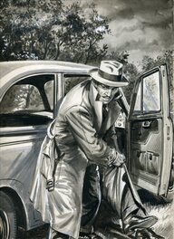 Enzo Magni - Malaise dans la Voiture - Illustration originale