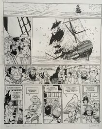 Matthieu Bonhomme - Le Marquis d' Anaon, La Providence, Tome 3 - Planche originale