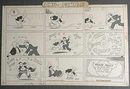 Ernie Bushmiller - Phil Phumble - Planche originale