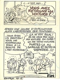 Paul Deliège - Super dingue numero 12 - Planche originale