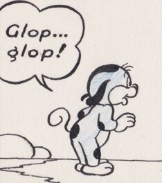 Détail Pifou et son fameux "Glop-glop". Détail Pifou et son fameux "Glop-glop".