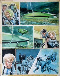 Don Lawrence - Orginal page Trigie (Trigan) - Dreiging uit het Heelal - Planche originale