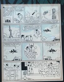 Willy Vandersteen - Original page of De Zwarte Madam - Suske & Wiske - Willy Vandersteen - Planche originale