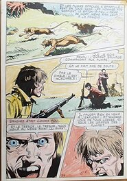 Ferdinando Tacconi - Les aventuriers de l'or, planche 25 (avec son calque de couleur) - Yataca n°19 (Mon journal) - Comic Strip
