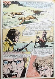 Ferdinando Tacconi - Les aventuriers de l'or, planche 25 (avec son calque de couleur) - Yataca n°19 (Mon journal) - Planche originale