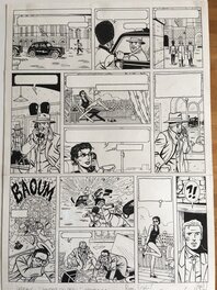 André Taymans - Lefranc Londres en peril - Planche originale