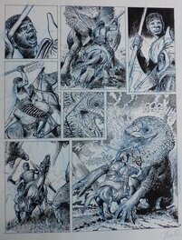 Planche originale - Jugurtha-T9 Le grand zèbre sorcier