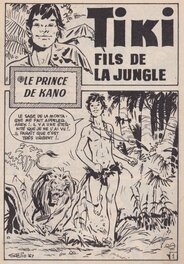 Planche 1 du "Prince de Kano", signée Stelio et datée 1967