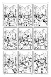 Wolverine: TLN #1, page 1 (inked+digital) Wolverine: TLN #1, page 1 (inked+digital)