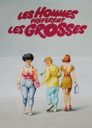 Affiche du film –  » Les Hommes préfèrent les Grosses  » – jean Solé