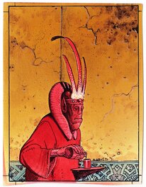 Moebius - Moebius - Bartiniflor : Carte N° 71 pour Comic Images - Mise en couleur