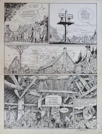 Les Pionniers du Nouveau Monde - Planche originale