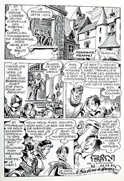 Eugène Gire - Le messager du roi Henri, page de fin - Parution dans Brik n°79 (Mon journal) - Comic Strip