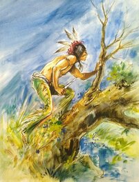 unknown - Le dernier des mohicans - Original Illustration