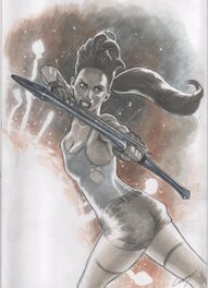 Leroy Soesman - Tomb Raider / Lara Croft - Original art