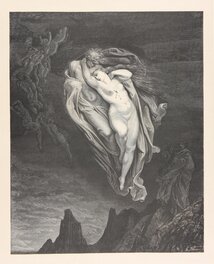 Hadès et Perséphone de Gustave Dore