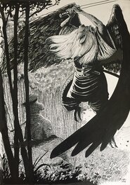 François Gomès - Tengu - Original Illustration