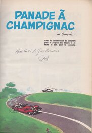 Page de titre dédicacée