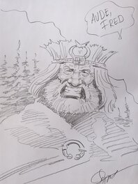 Dédicace de Surzhenko dans la jeunesse de Thorgal tome 6