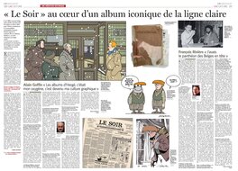 "le Soir" parle de la réédition d'un album iconique de la Ligne Claire