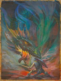 Régis Moulun - Dragon - Original Illustration