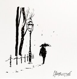 Christophe Chabouté - CENTRAL PARK - Illustration originale