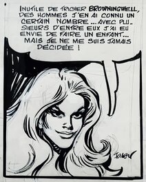 Portrait signé de la belle, tendance Jane Fonda Portrait signé de la belle, tendance Jane Fonda