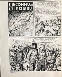 Bob Dan - Tarou - l'inconnu de l'île Sibiru - Planche originale