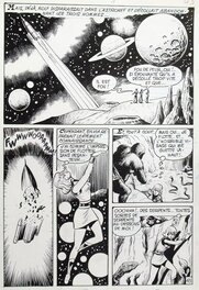 Juan Martínez Osete - Le cercueil de l'espace - Vick n°23, planche 43 (Mon journal) - Planche originale