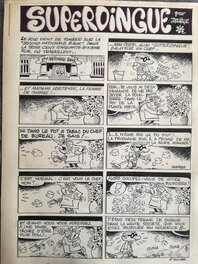 Paul Deliège - Superdingue - Planche originale