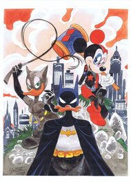 Emmanuele Baccinelli - Disney”Bat”-Family - Illustration originale