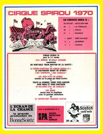 Publicité pour le Cirque Spirou parue dans le Journal de Spirou.