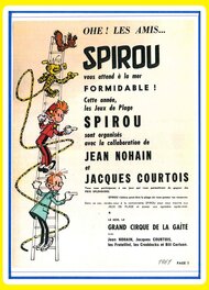 Publicité pour le Cirque Spirou parue dans le Journal de Spirou.